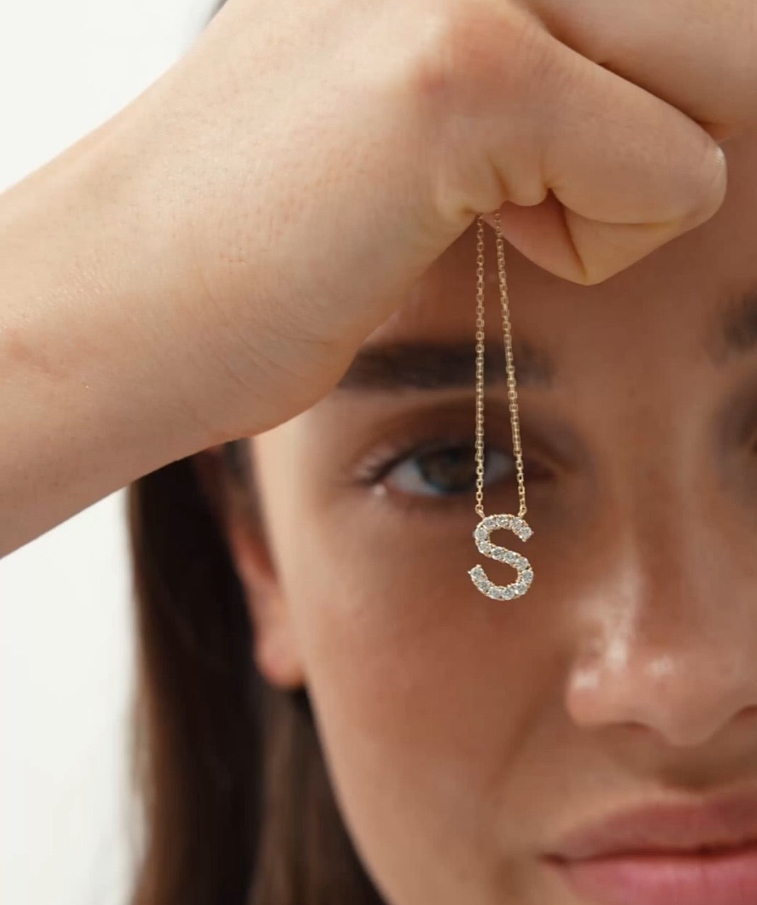 Iced Initial Necklace