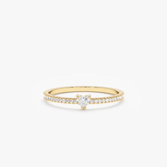 Minimal Heart Ring