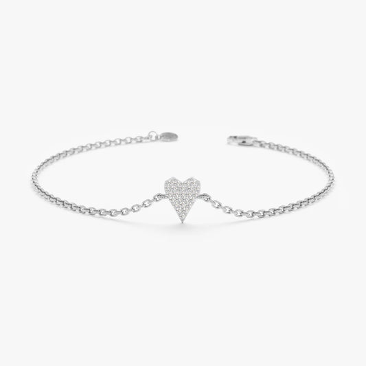 Minimal Heart Bracelet
