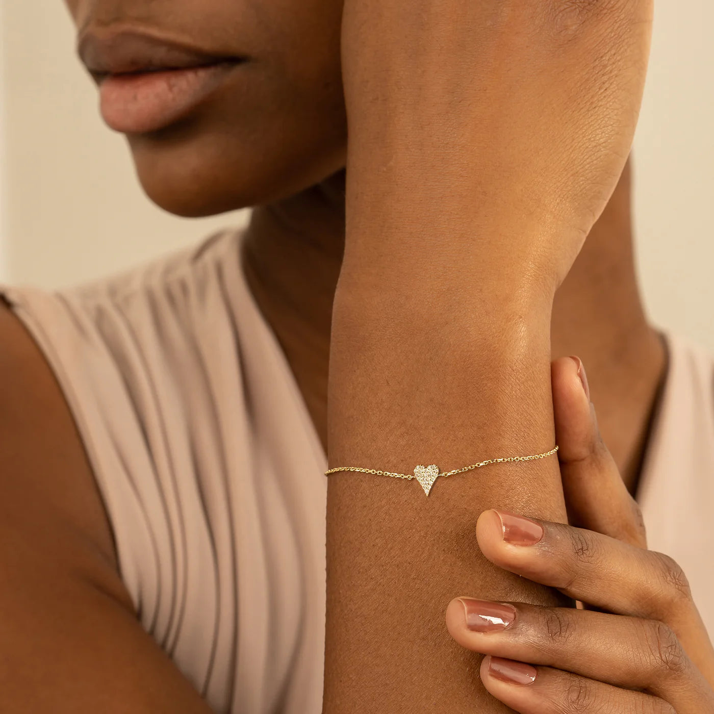 Minimal Heart Bracelet