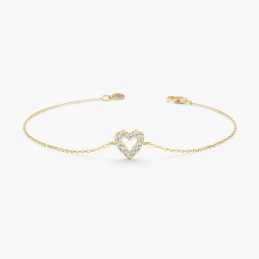 Minimal Heart Bracelet