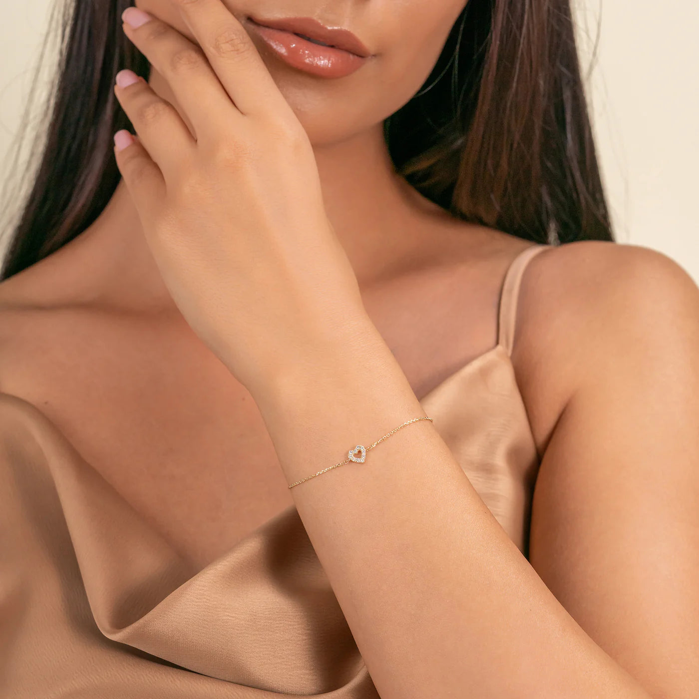 Minimal Heart Bracelet