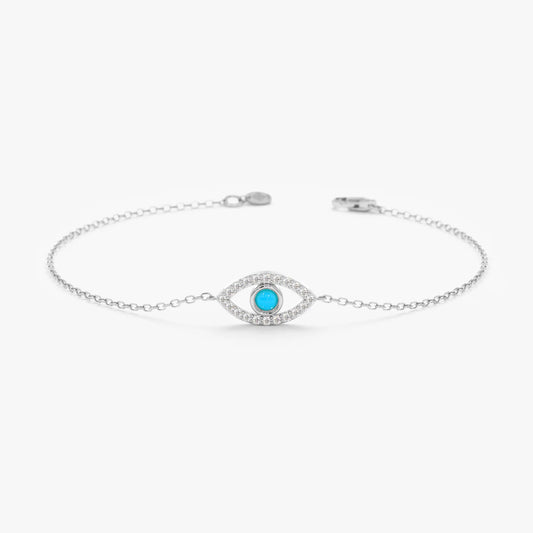 Minimal Evil Eye Bracelet