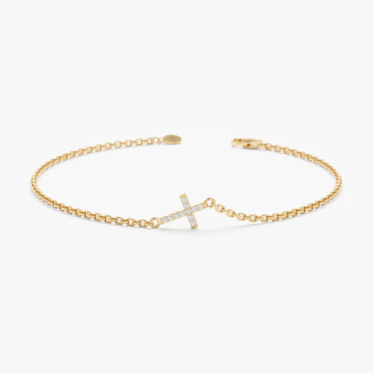 Minimal Cross Bracelet