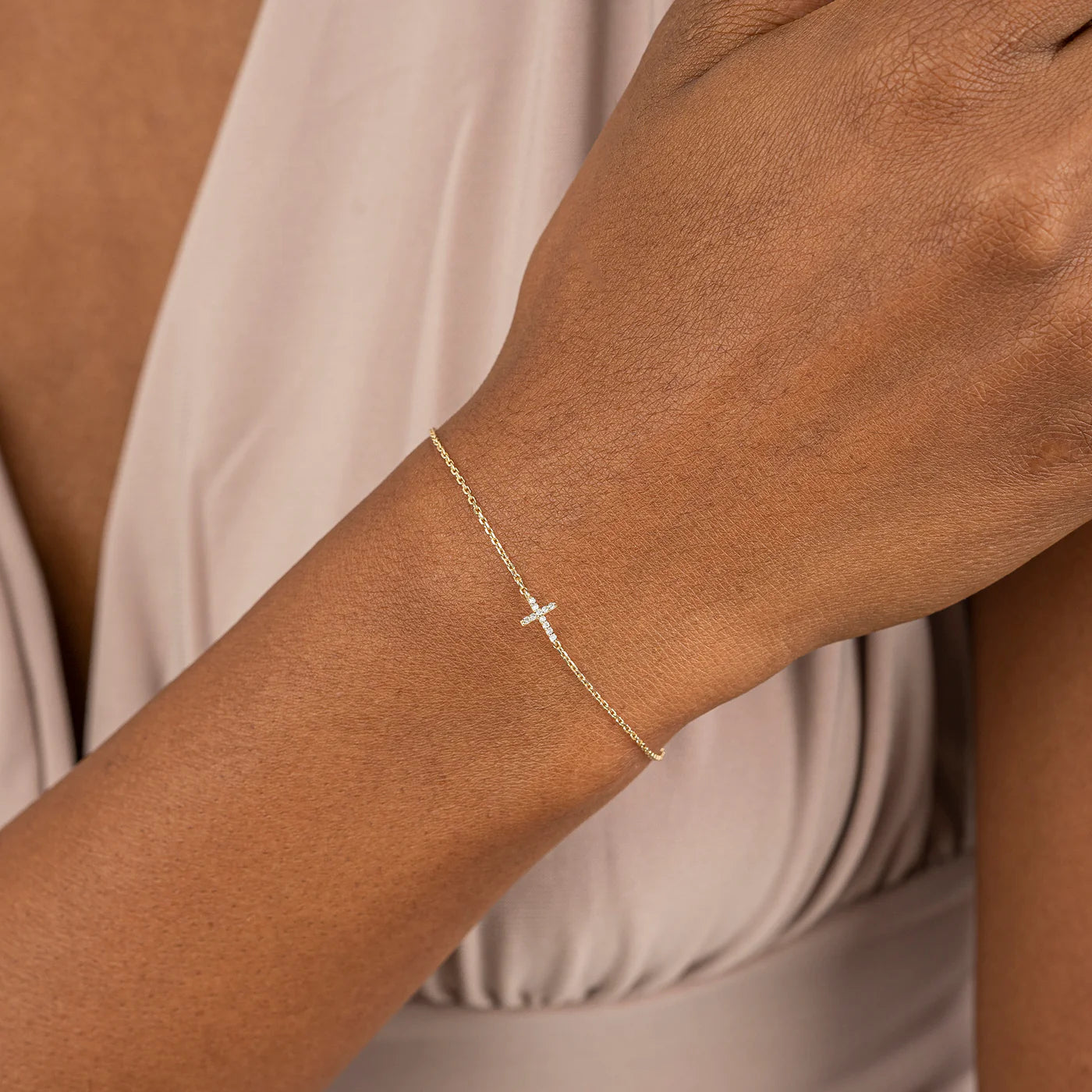 Minimal Cross Bracelet