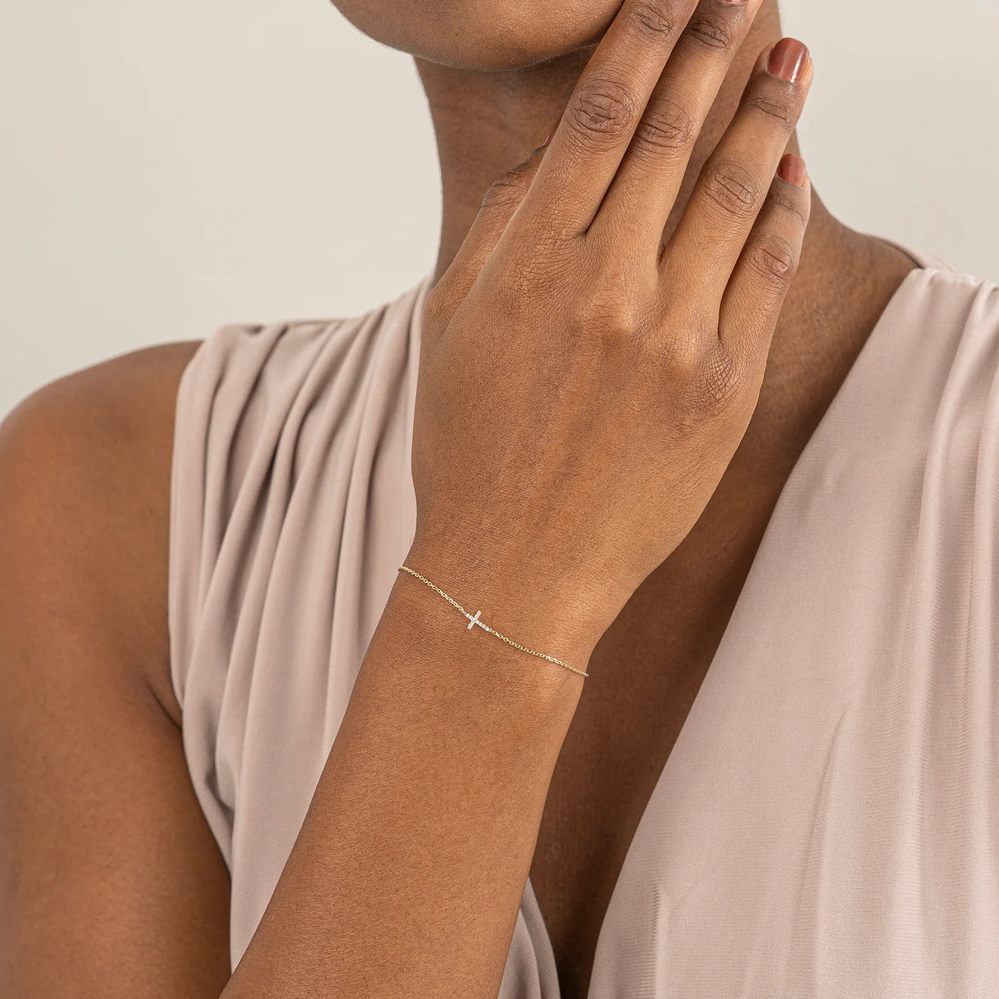Minimal Cross Bracelet