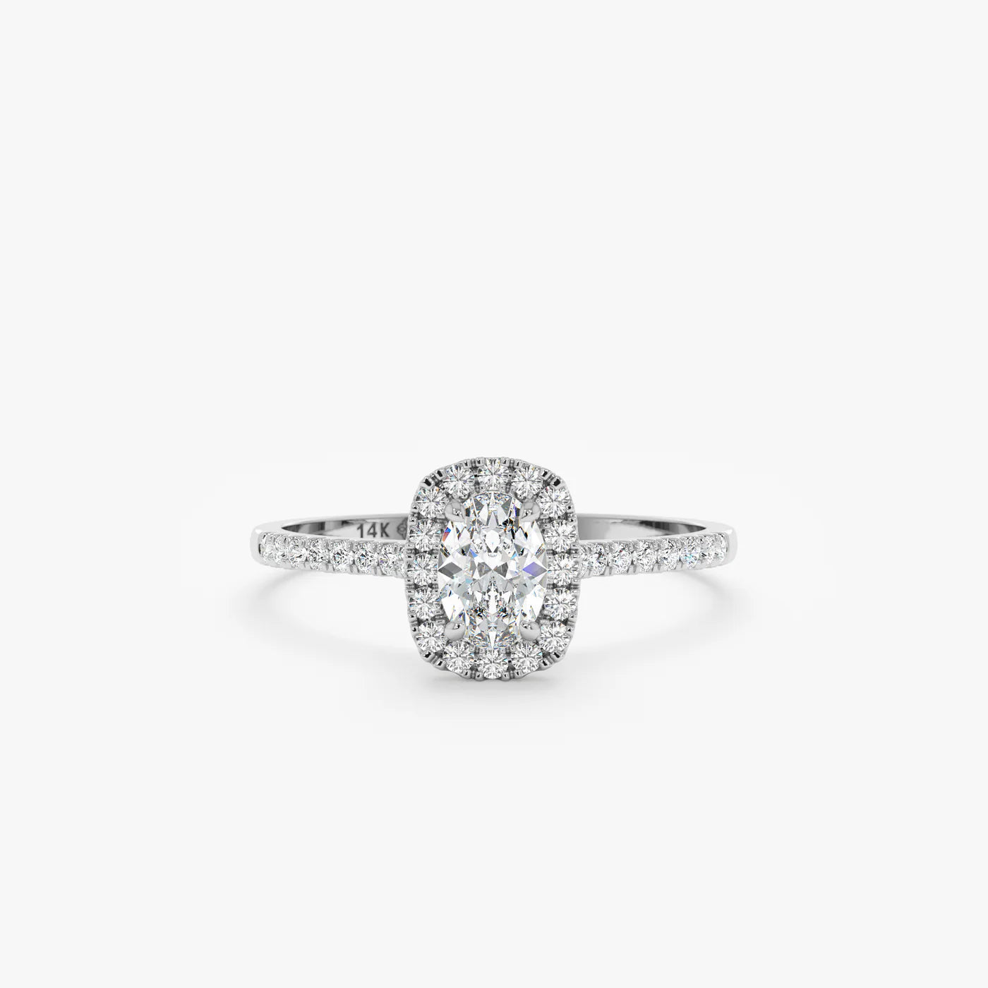 Oval Halo Ring