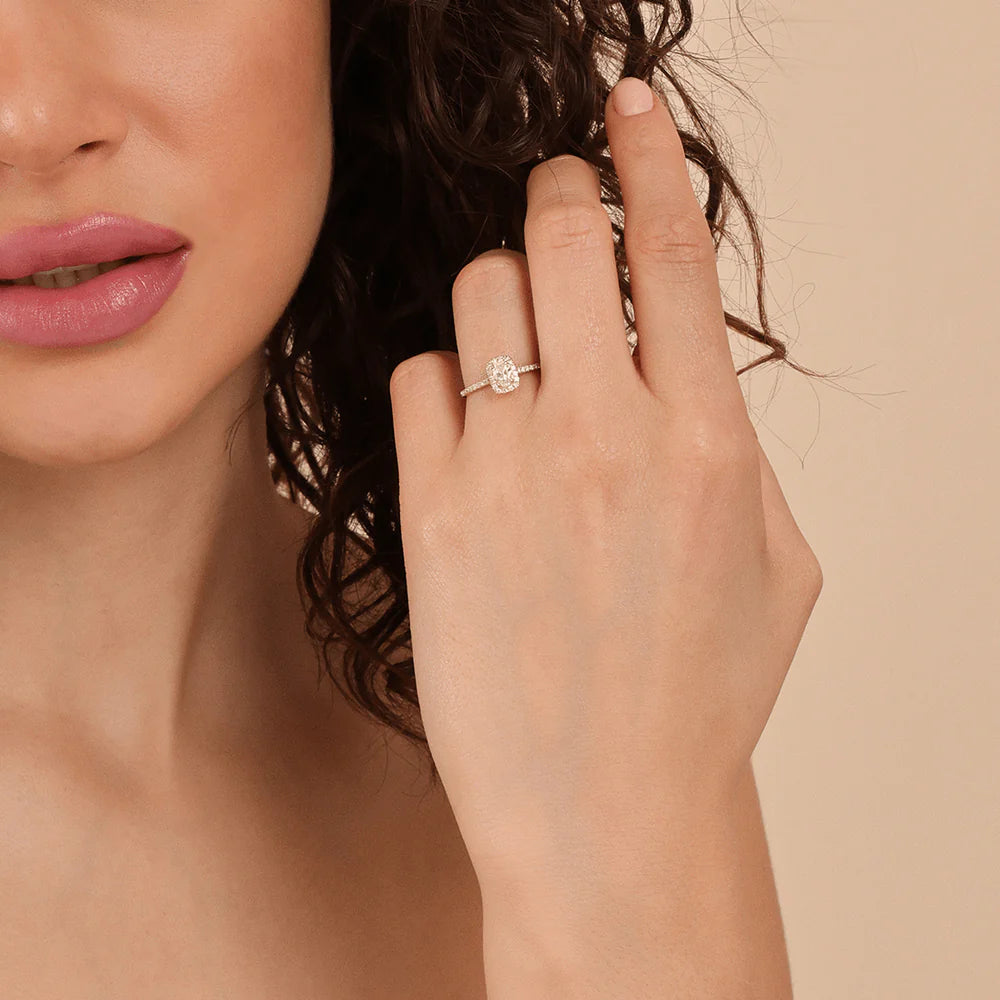 Oval Halo Ring