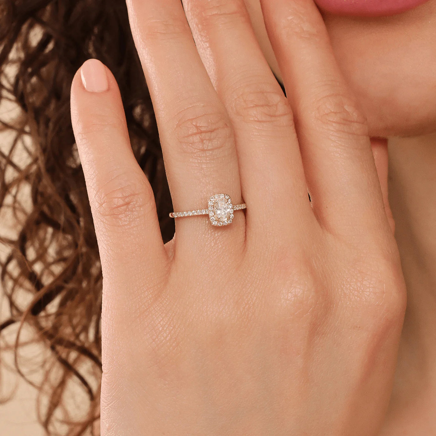 Oval Halo Ring