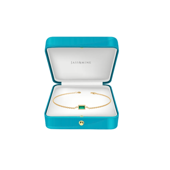 Minimalist Emerald Bracelet