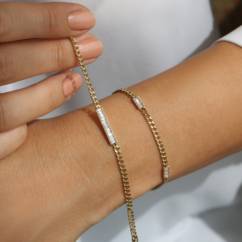 Minimal Baguette Bracelet