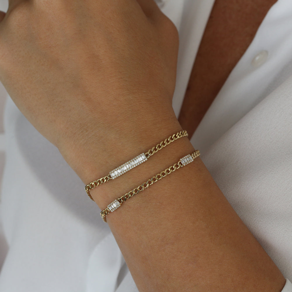 Minimal Baguette Bracelet