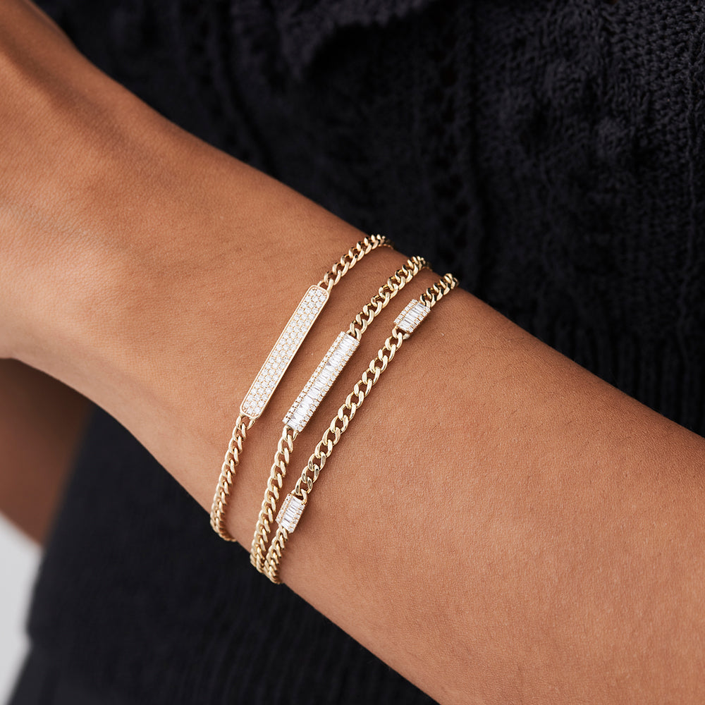 Minimal Baguette Bracelet