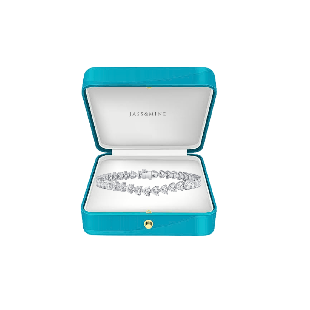Heart Tennis Bracelet