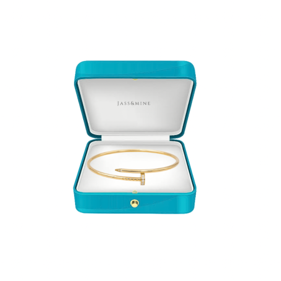 Yellow Gold Zircon Nail Bracelet