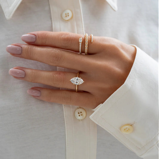 Marquise Cut Solitaire