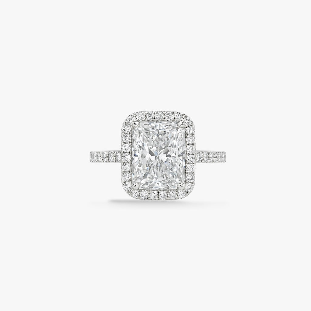 Halo Radiant Cut Ring