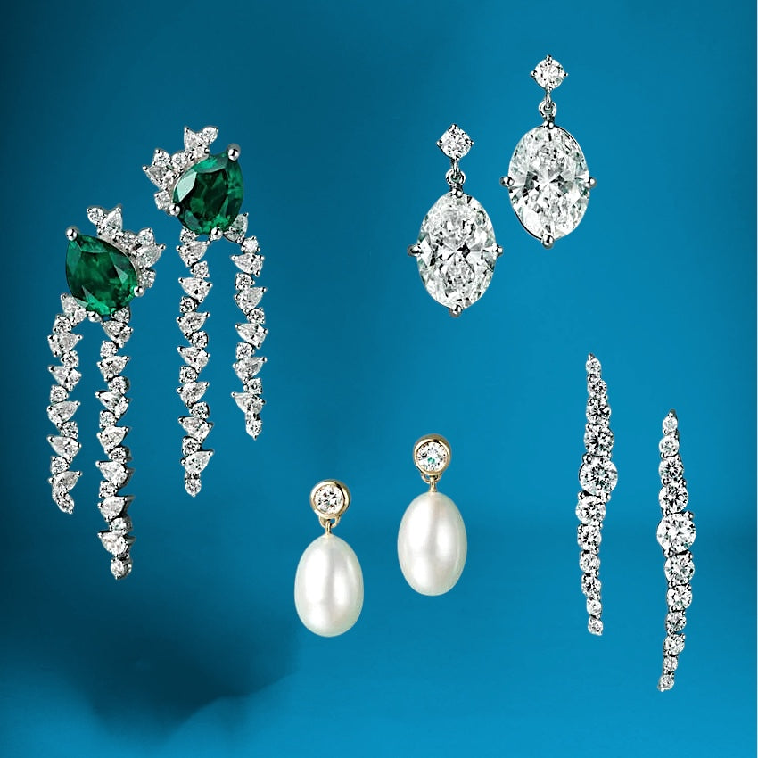 Emerald Drop Earings