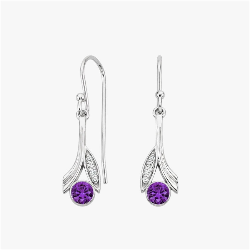 Royal Purple Earring