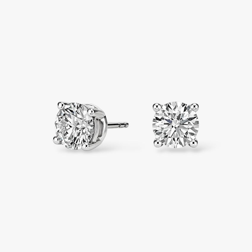 Round Solitaire Studs