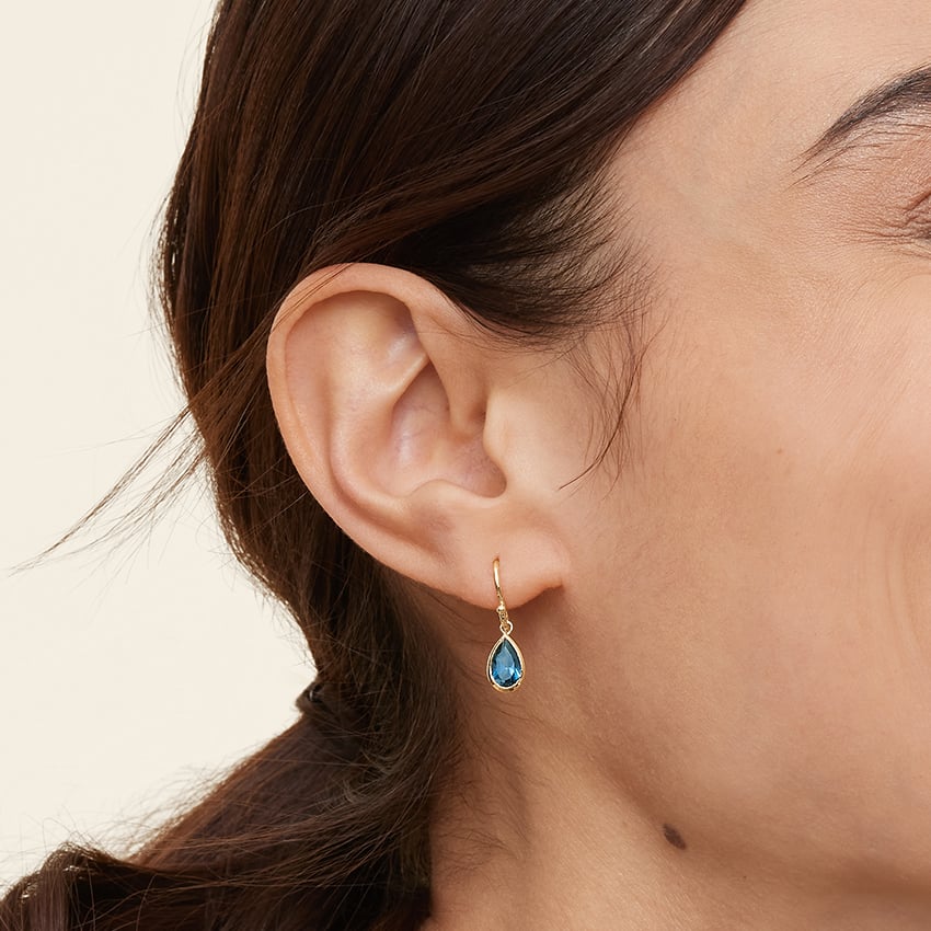 Blue Topaz Earings