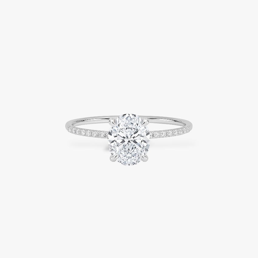 Oval Cut Crusted Band