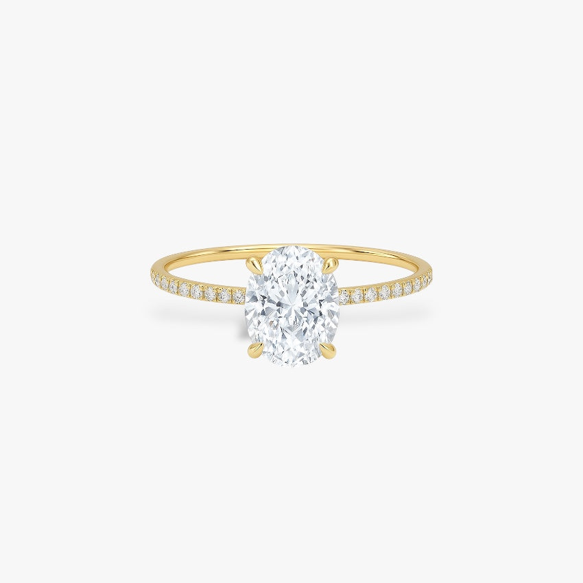Oval Cut Crusted Band