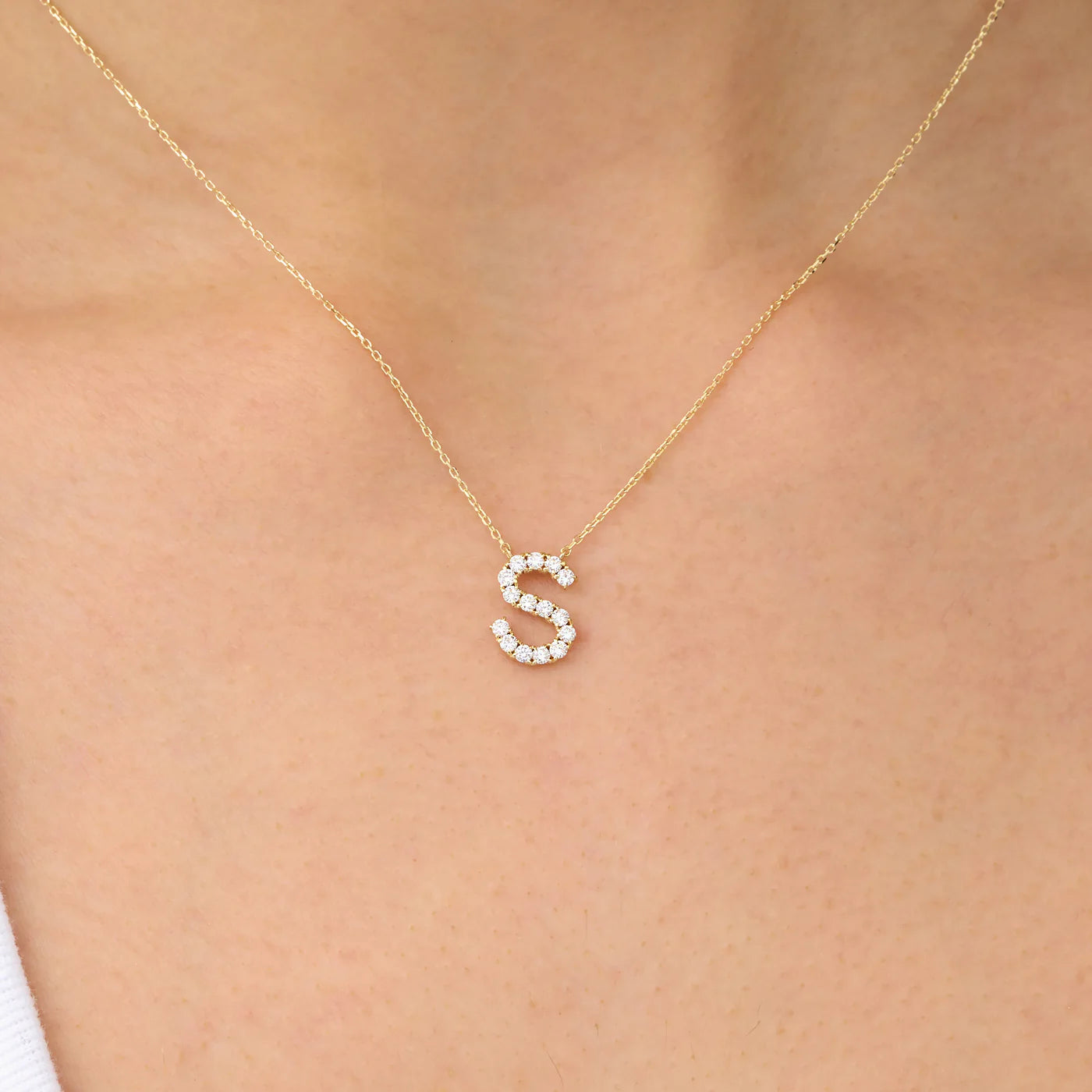 Iced Initial Necklace
