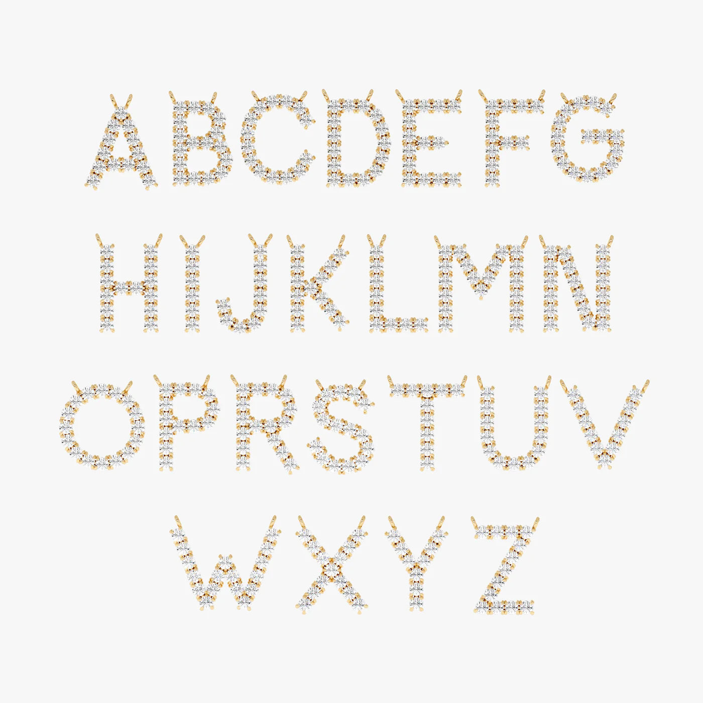 Iced Initial Necklace