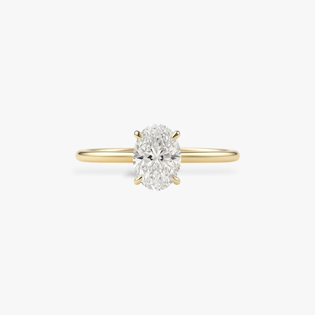 Oval cut Solitaire
