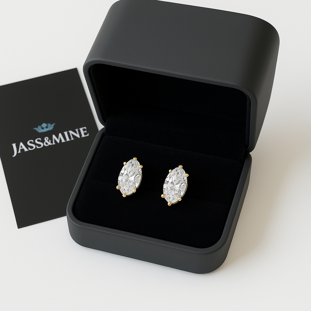 Marquise Cut Studs