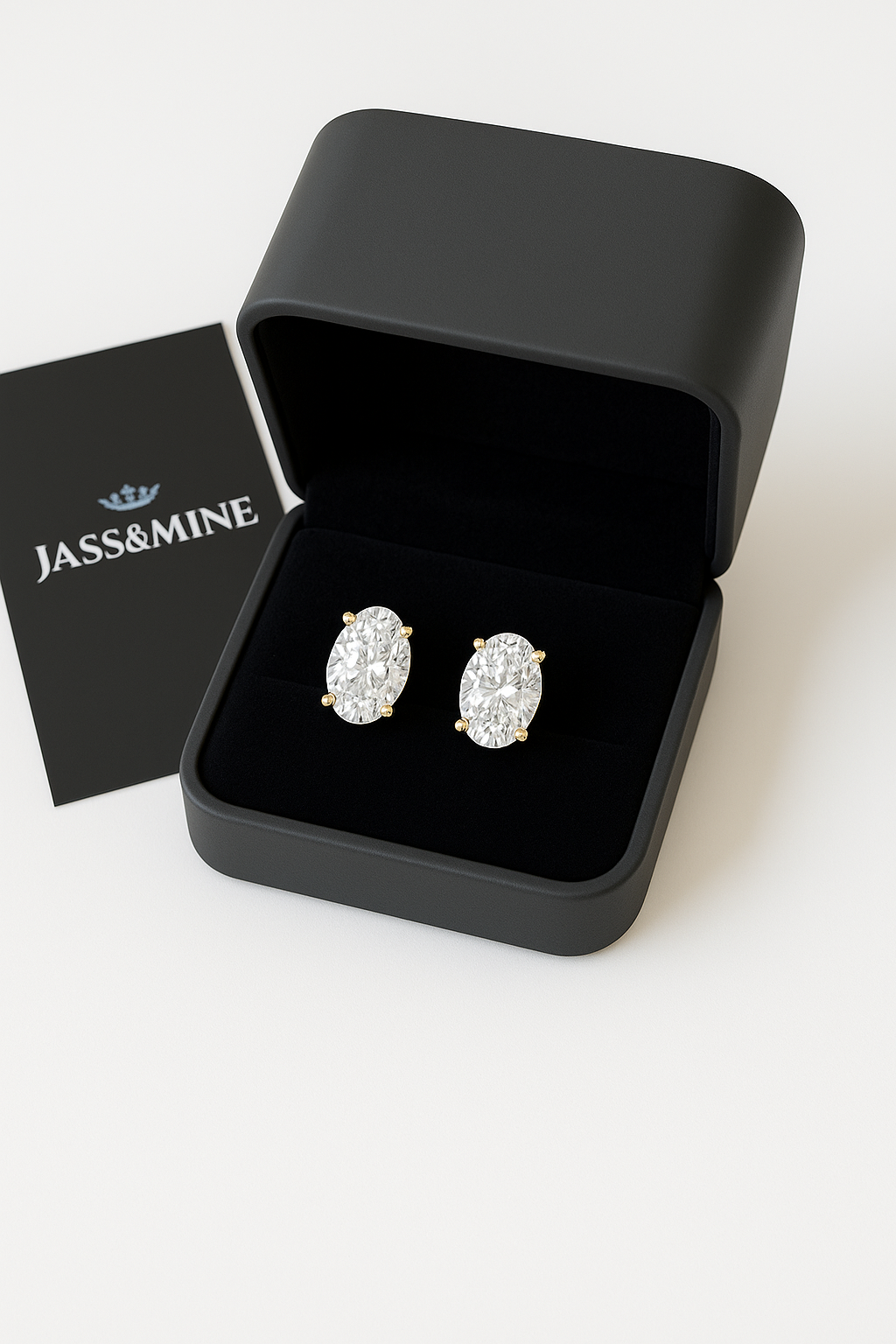 Oval Cut Studs