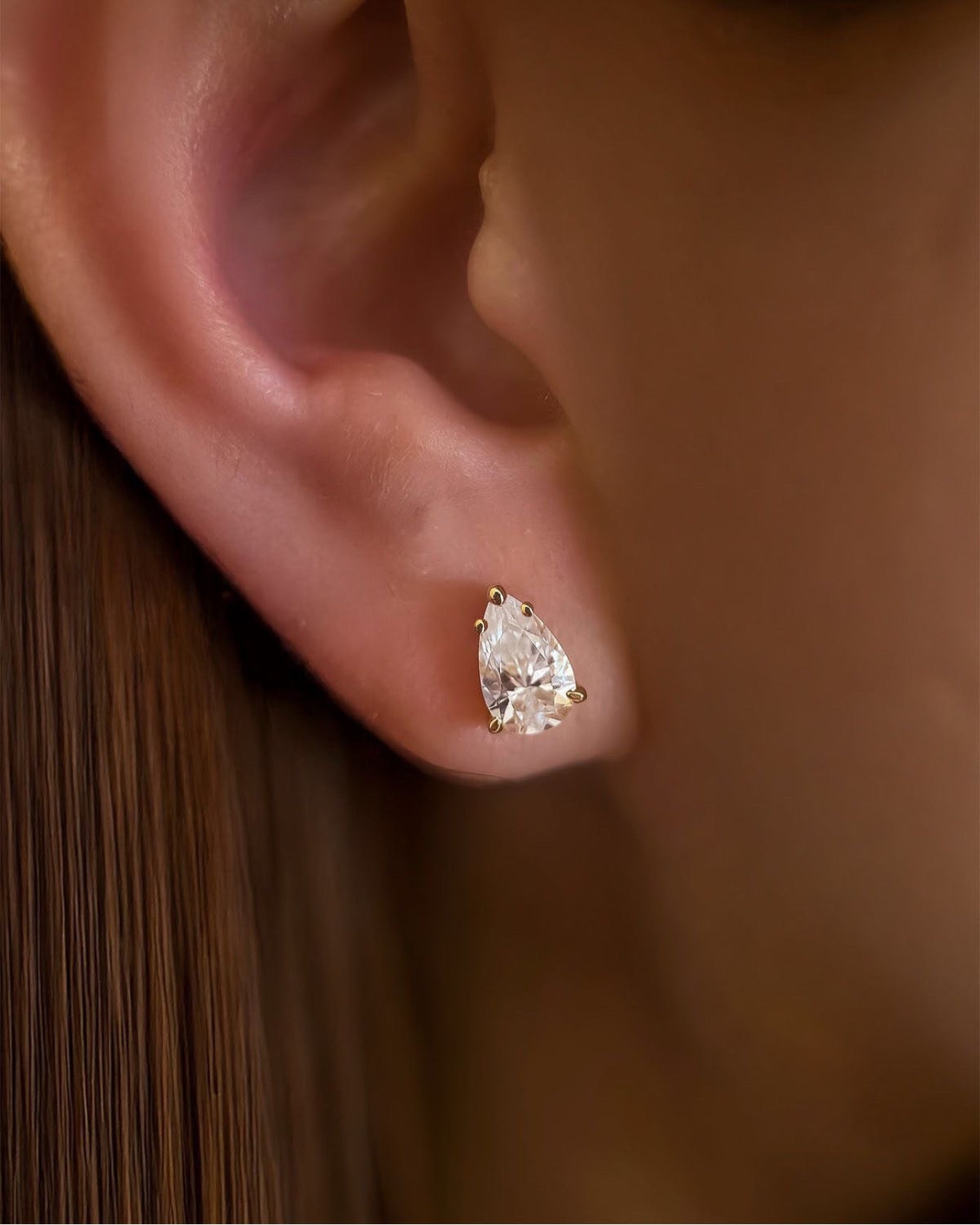 Pear Cut Studs