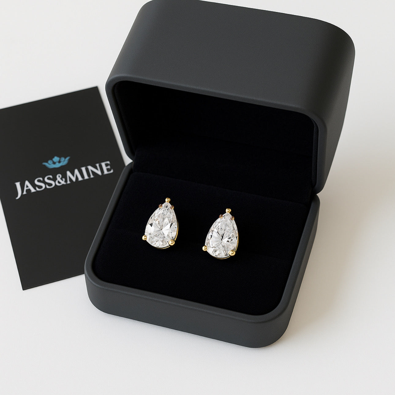 Pear Cut Studs