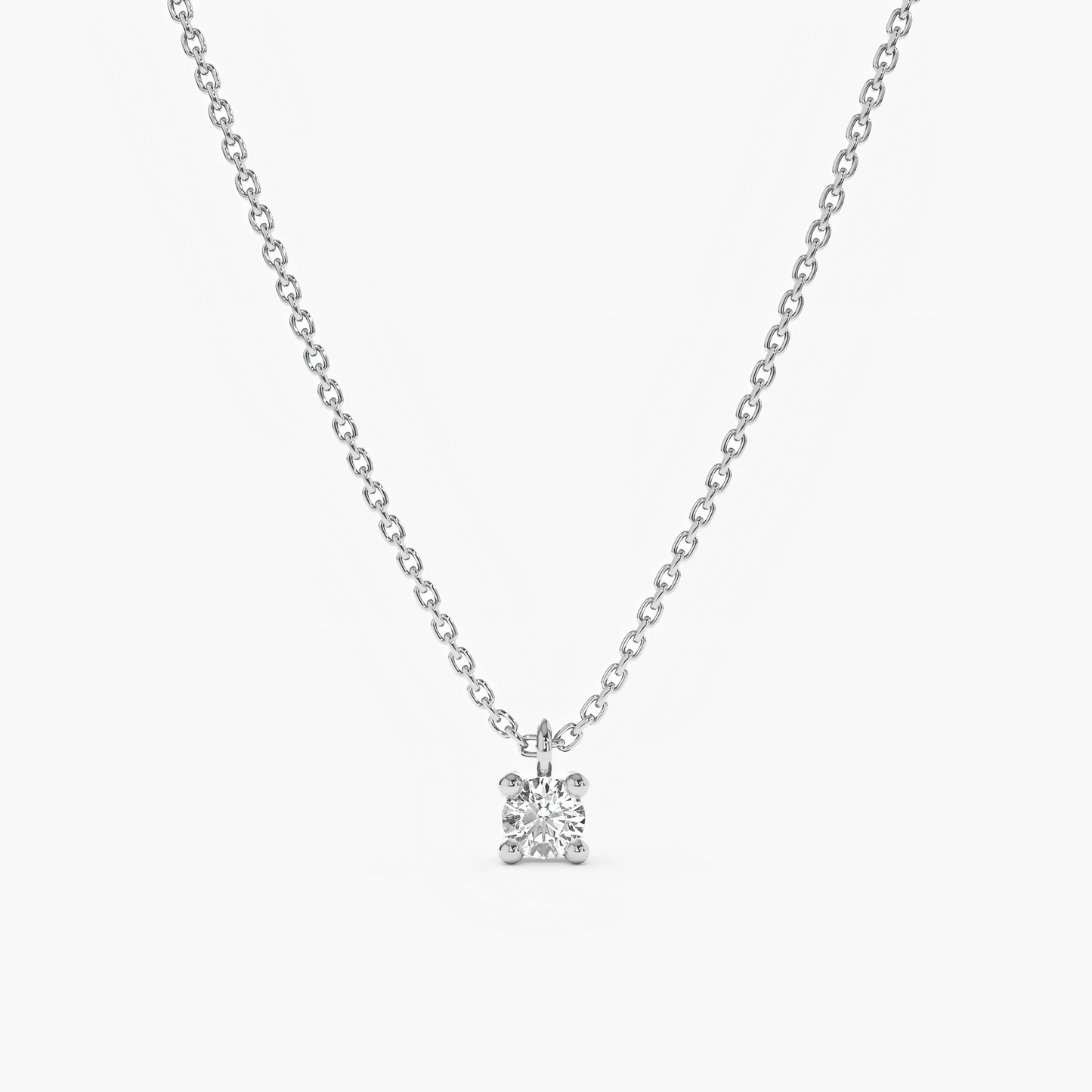 Round Solitaire Pendant