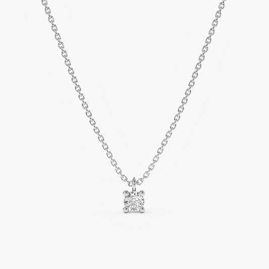 Round Solitaire Pendant