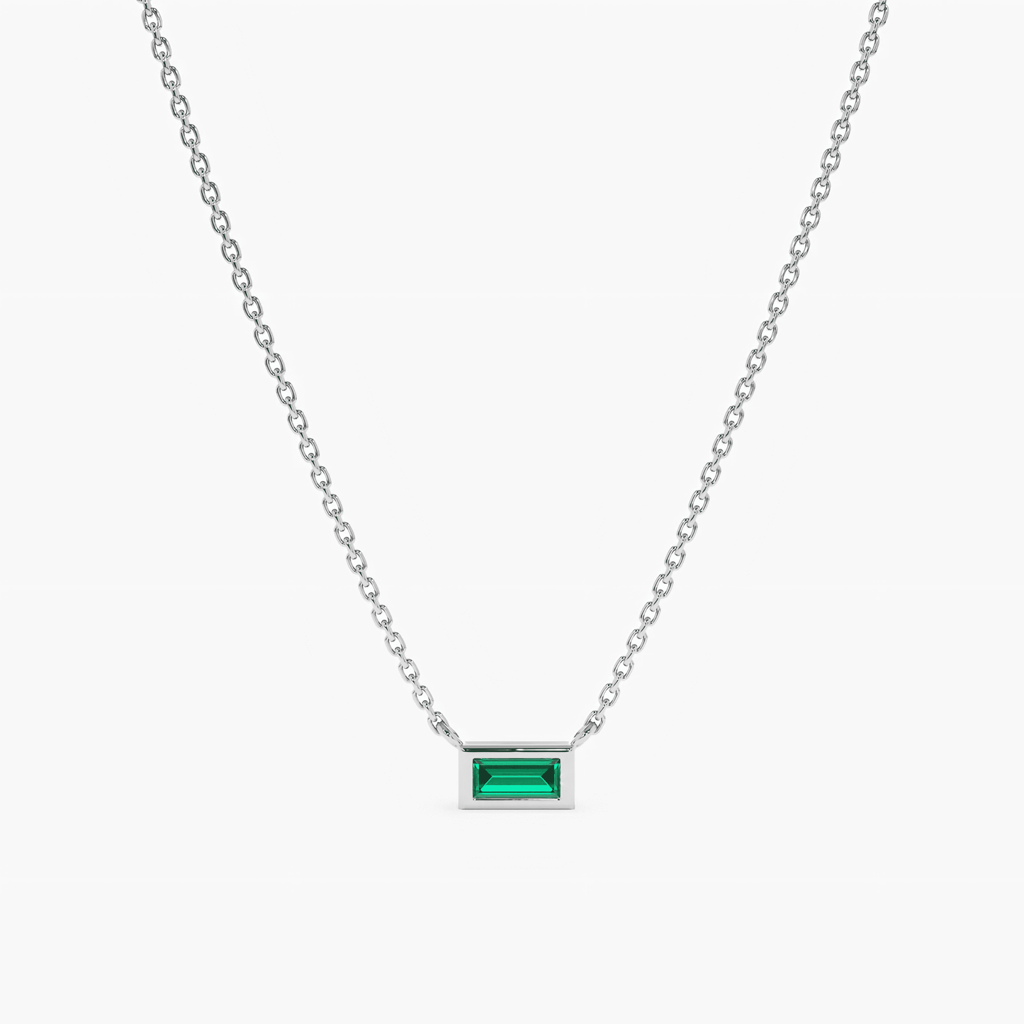 Minimalist Emerald Pendant