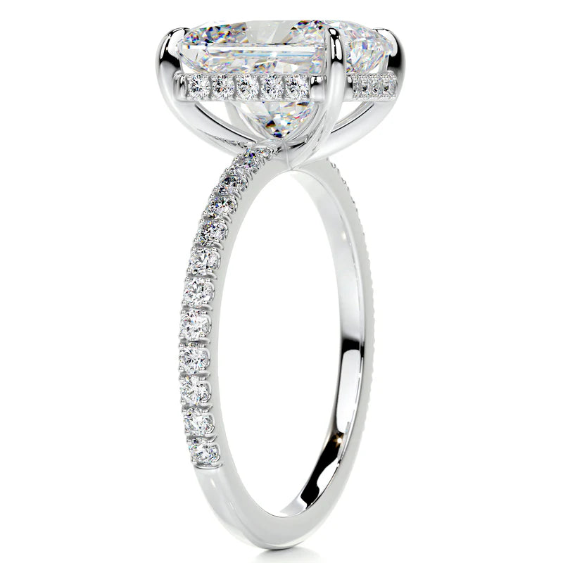 Hidden Halo Radiant Cut Ring
