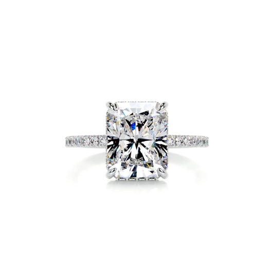 Hidden Halo Radiant Cut Ring