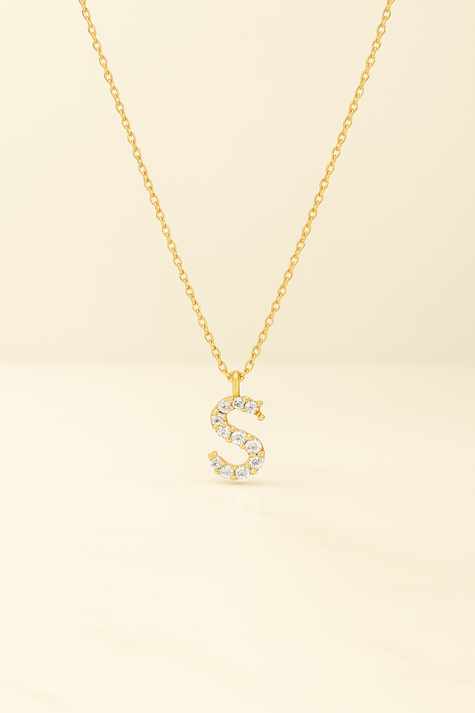 Iced Initial Necklace