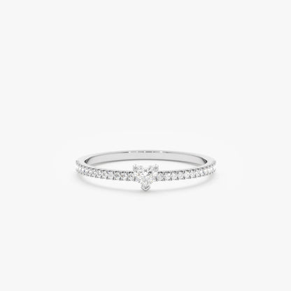 Minimal Heart Ring