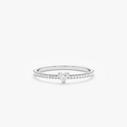 Minimal Heart Ring