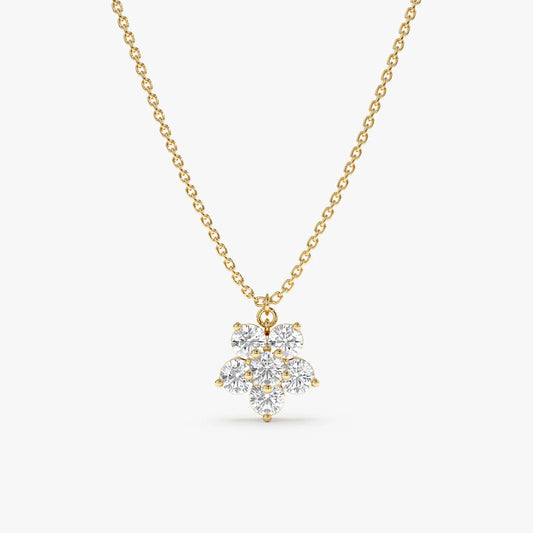 Round Flower Pendant