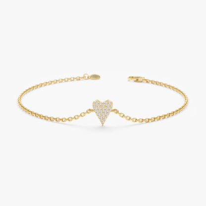 Minimal Heart Bracelet
