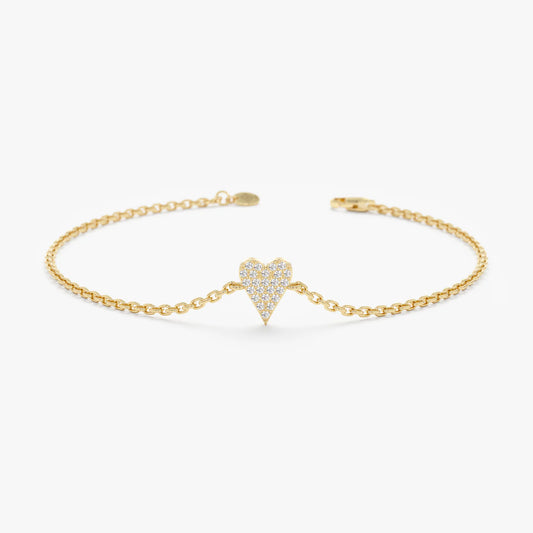 Minimal Heart Bracelet
