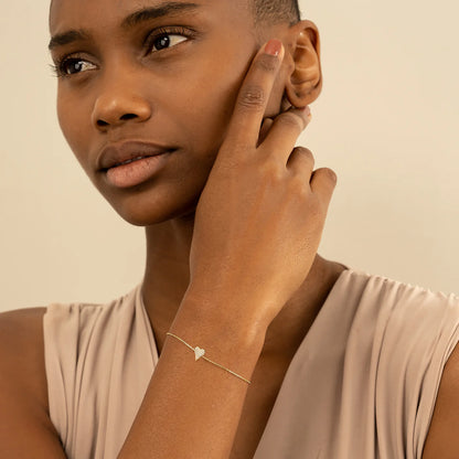 Minimal Heart Bracelet