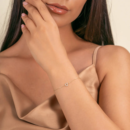 Minimal Heart Bracelet