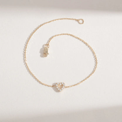 Minimal Heart Bracelet