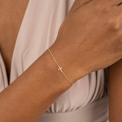 Minimal Cross Bracelet