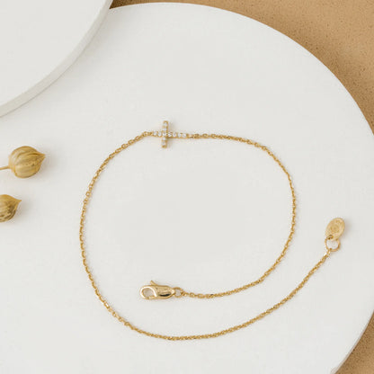 Minimal Cross Bracelet